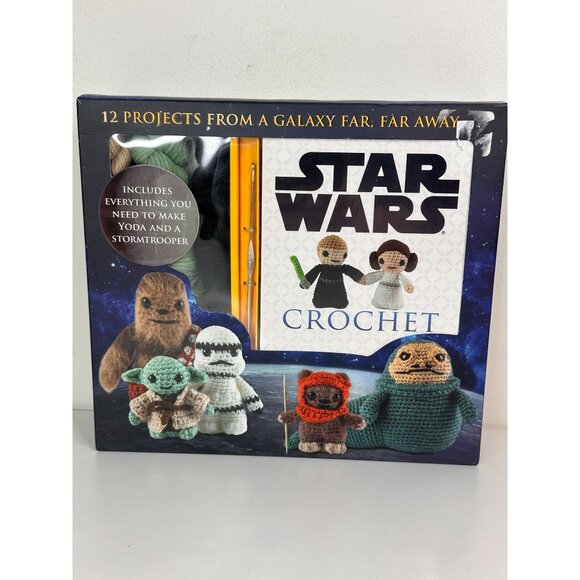 Star Wars Crochet Kit With 12 Step-By-Step Patterns Yoda and Stormtrooper - Picture 11 of 11